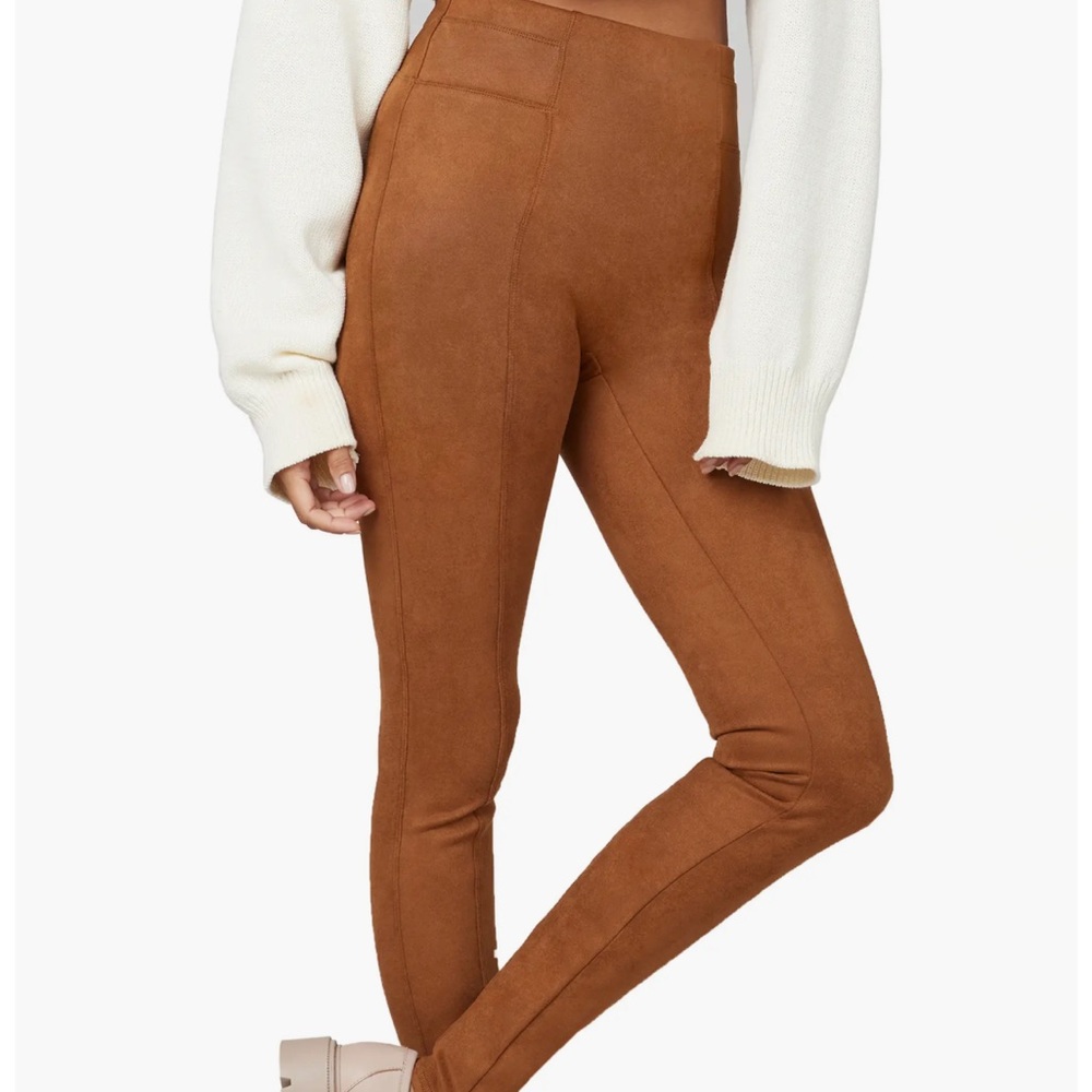 Spanx High Waist Faux Suede Leggings